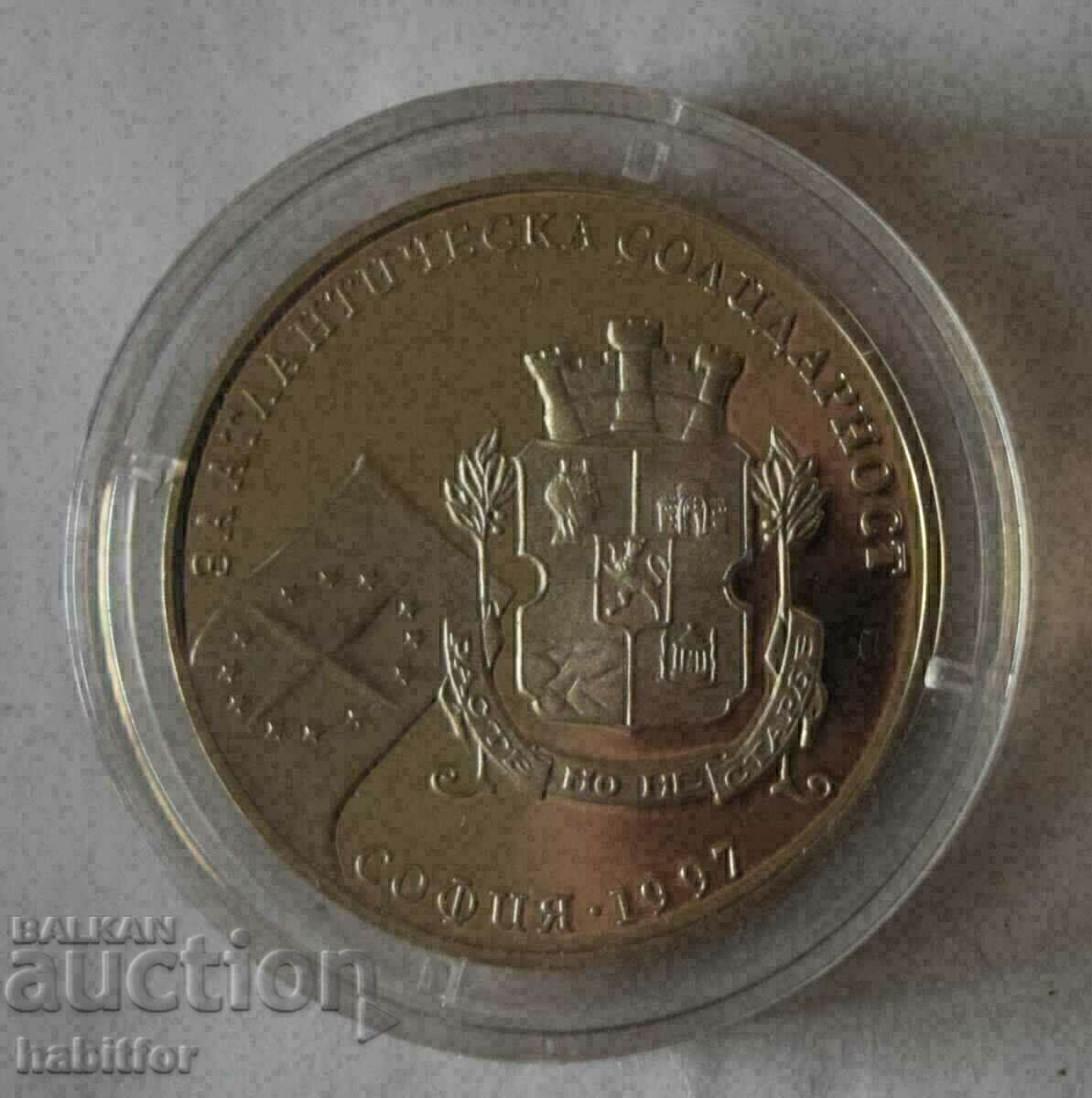 500 BGN 1997 "For Atlantic Solidarity" - ΝΑΤΟ με τιμή 30.00 BGN | € 15.34