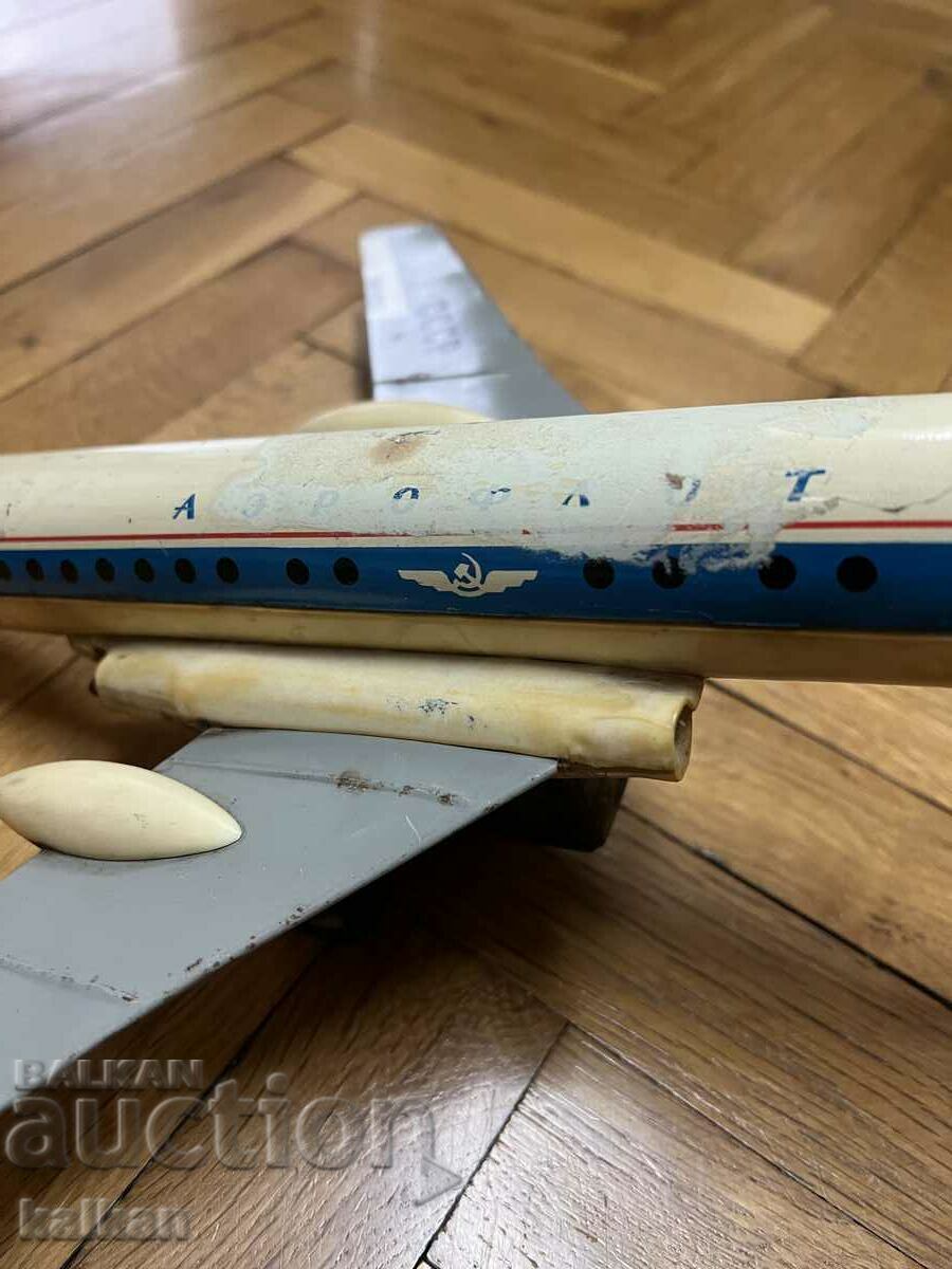 Old Soviet sheet metal toy airplane USSR with price 35.00 BGN | € 17.90