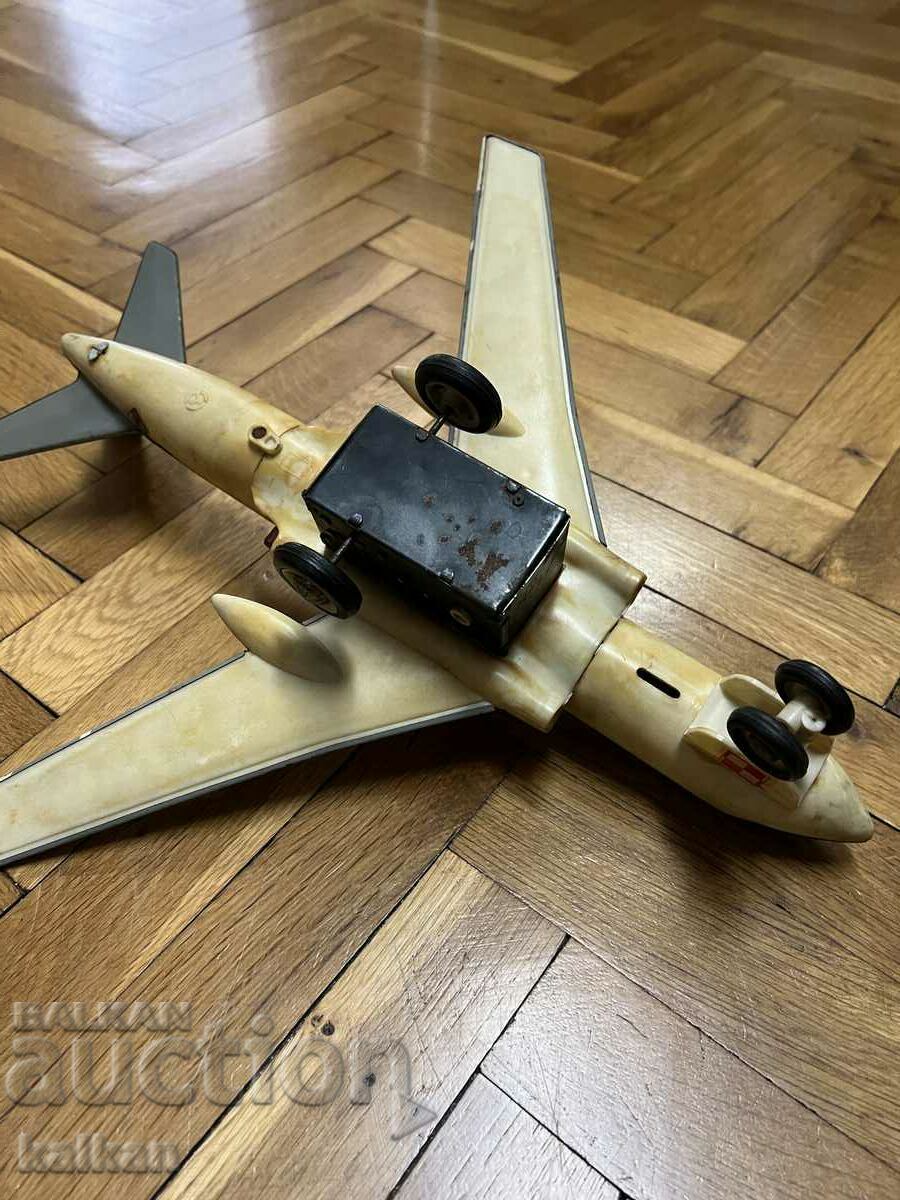 Old Soviet sheet metal toy airplane USSR - 5