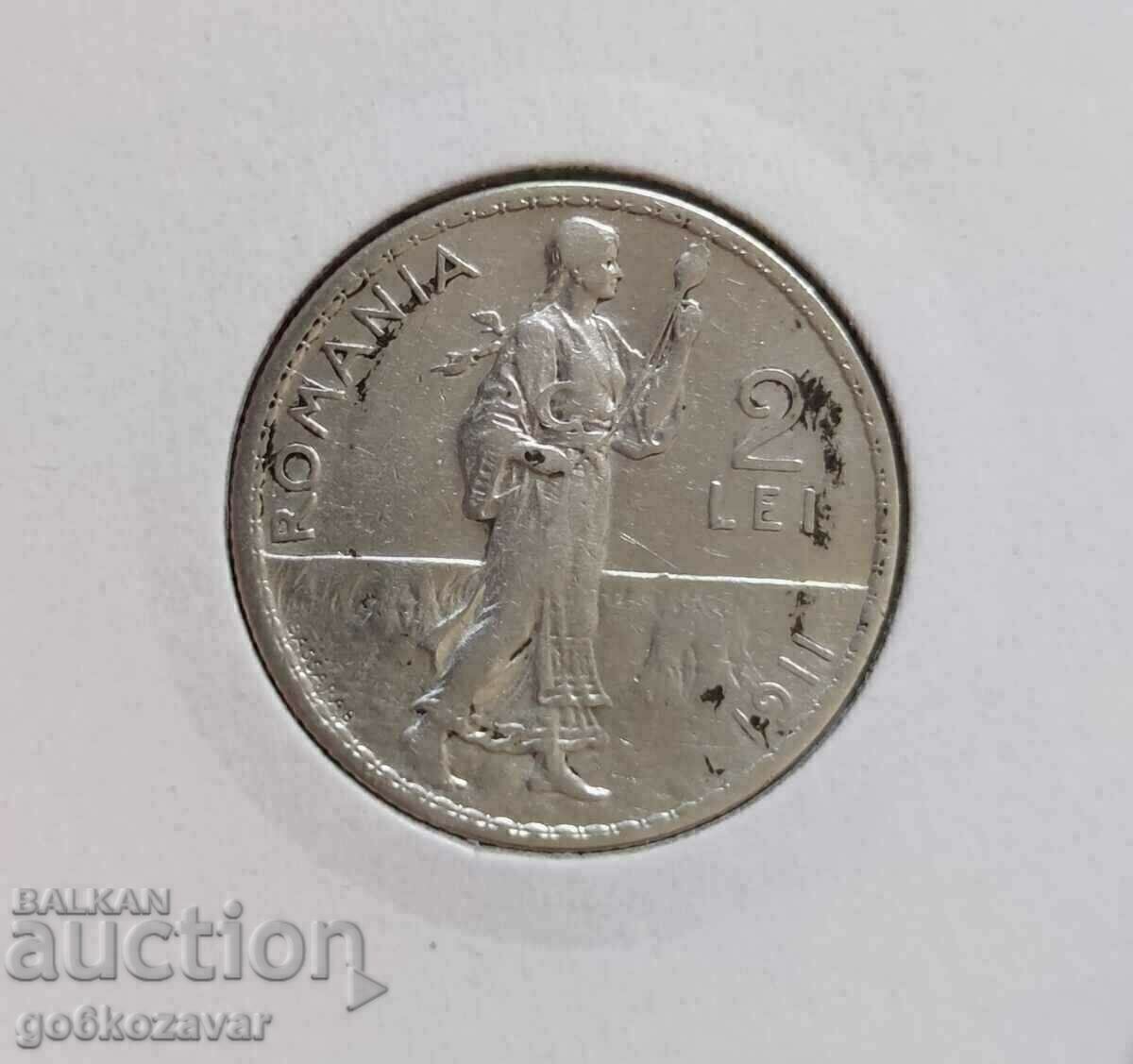 Romania 2 lei 1911 Silver! Quality ! with price € 35.00 | 68.45 BGN