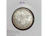 Германия Трети райх! 2 марки 1939г Сребро. Топ монета !