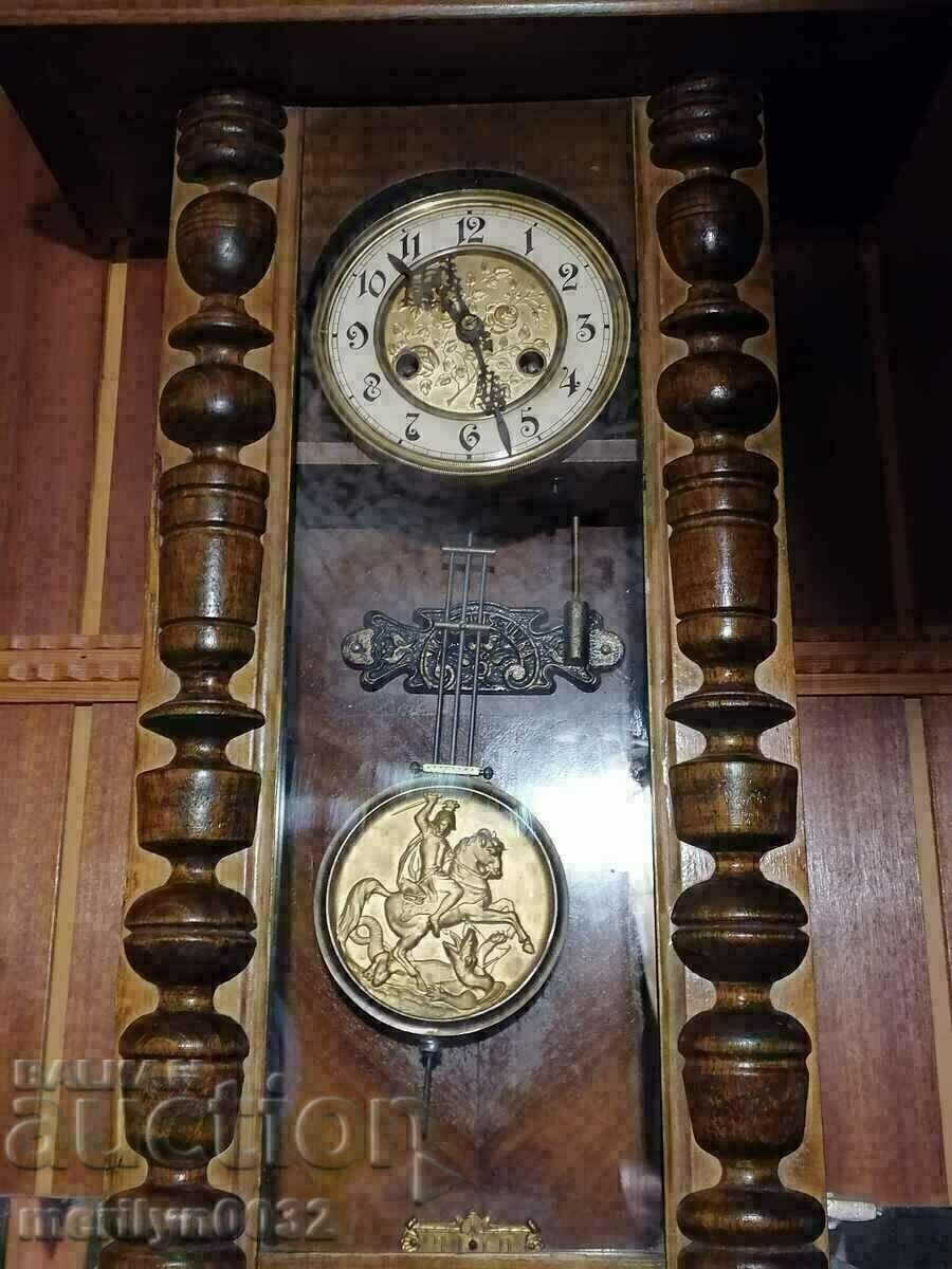 Γερμανικό ρολόι τοίχου από τη δεκαετία του 1890