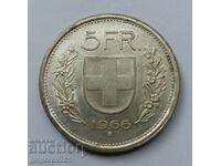 5 Francs Silver Switzerland 1966 B - Silver Coin #8