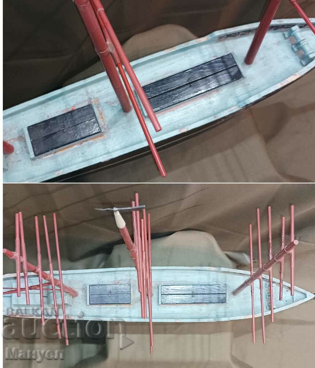 Model vechi al unei nave, o goeletă de pescuit. - 6 Model vechi al unei nave, o goeletă de pescuit. - 6