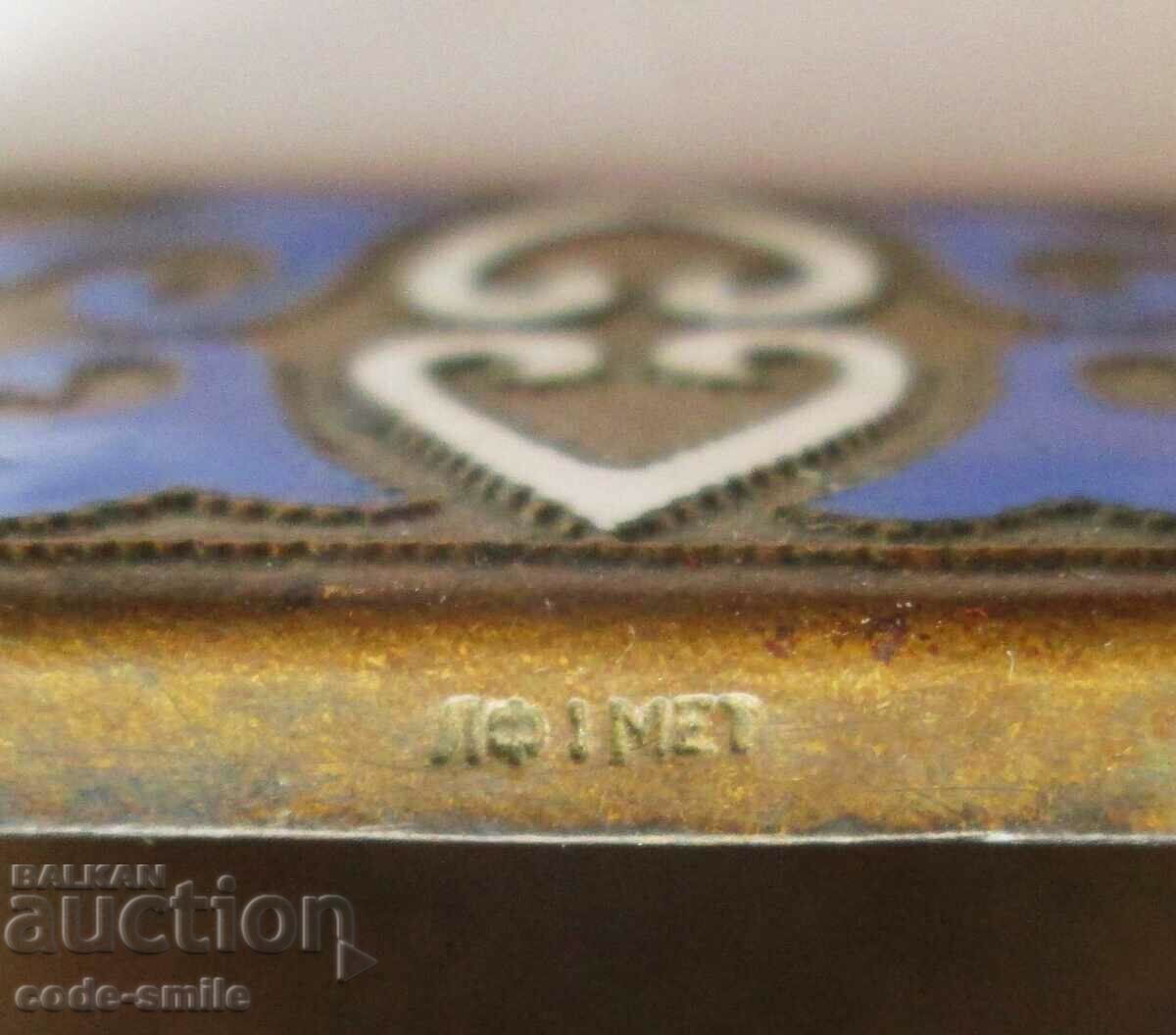 Auction A beautiful old Russian matchbox with cellular enamel Auction A beautiful old Russian matchbox with cellular enamel