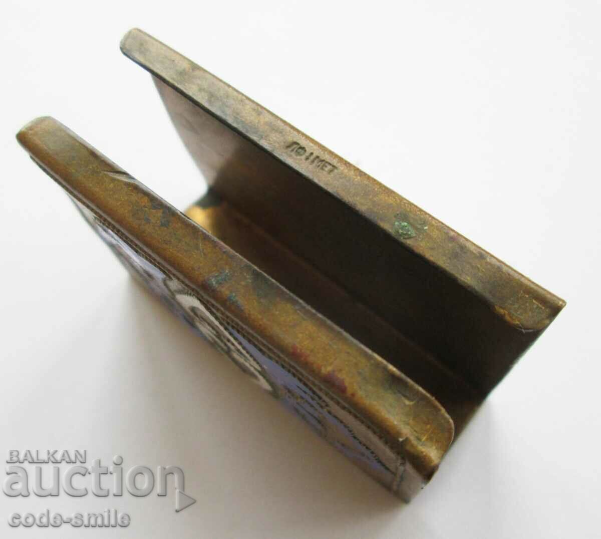 Delivery of A beautiful old Russian matchbox with cellular enamel Delivery of A beautiful old Russian matchbox with cellular enamel