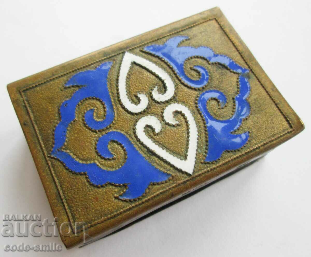 A beautiful old Russian matchbox with cellular enamel - 6 A beautiful old Russian matchbox with cellular enamel - 6