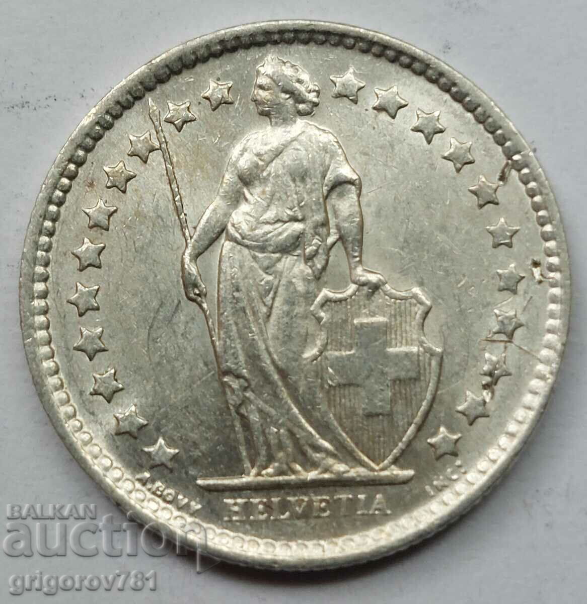 1/2 Franc Argint Elveția 1962 B - Monedă de argint #76 cu preț € 3.83 | 7.49 BGN
