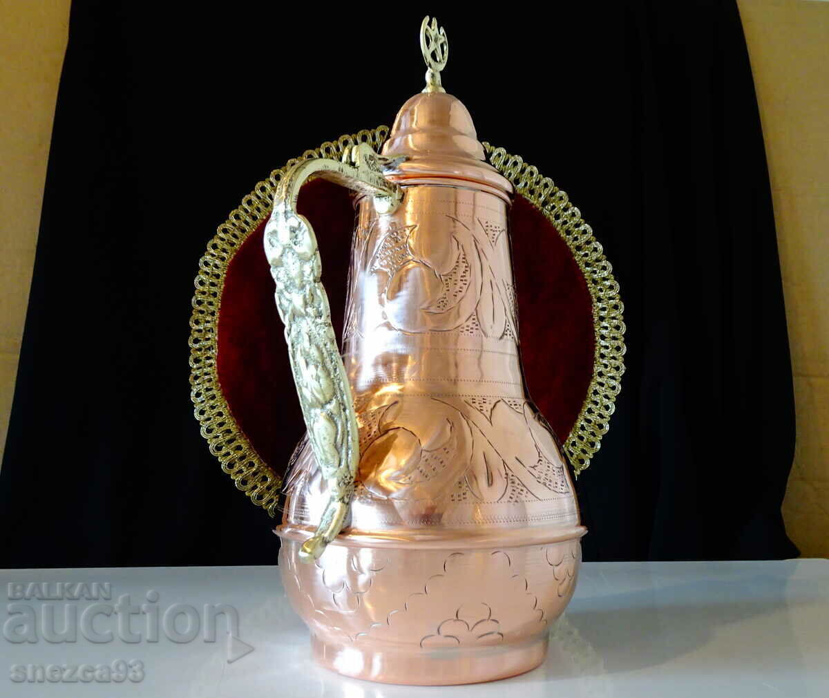 Ancient copper jug, relief, Islam. with price 149.00 BGN | € 76.18