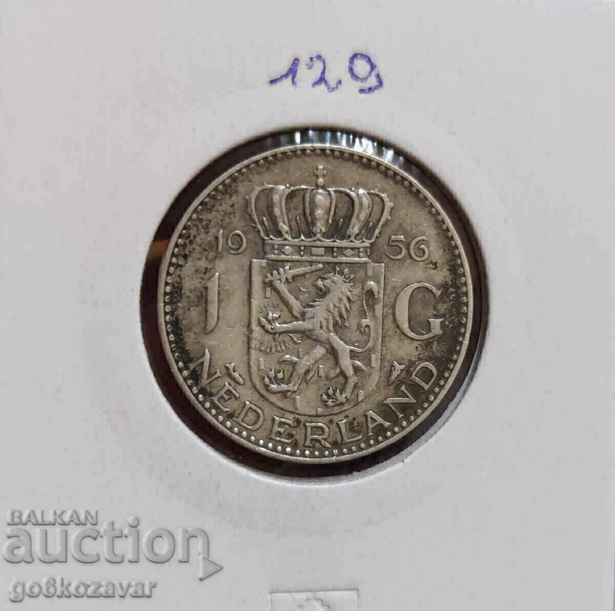 Olanda 1 Gulden 1956 Argint !