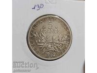 France 5 Francs 1962 Silver !