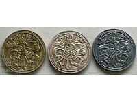 34176 Bulgaria trei jetoane monedă NIM Mikhail Shishman