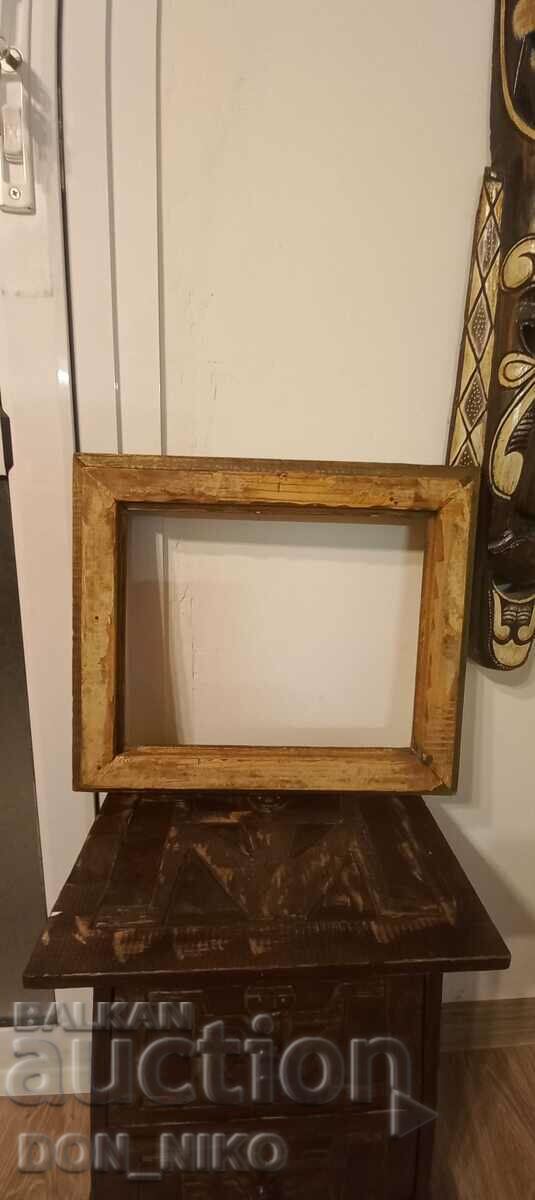 Auction  Old Wooden Picture Frame