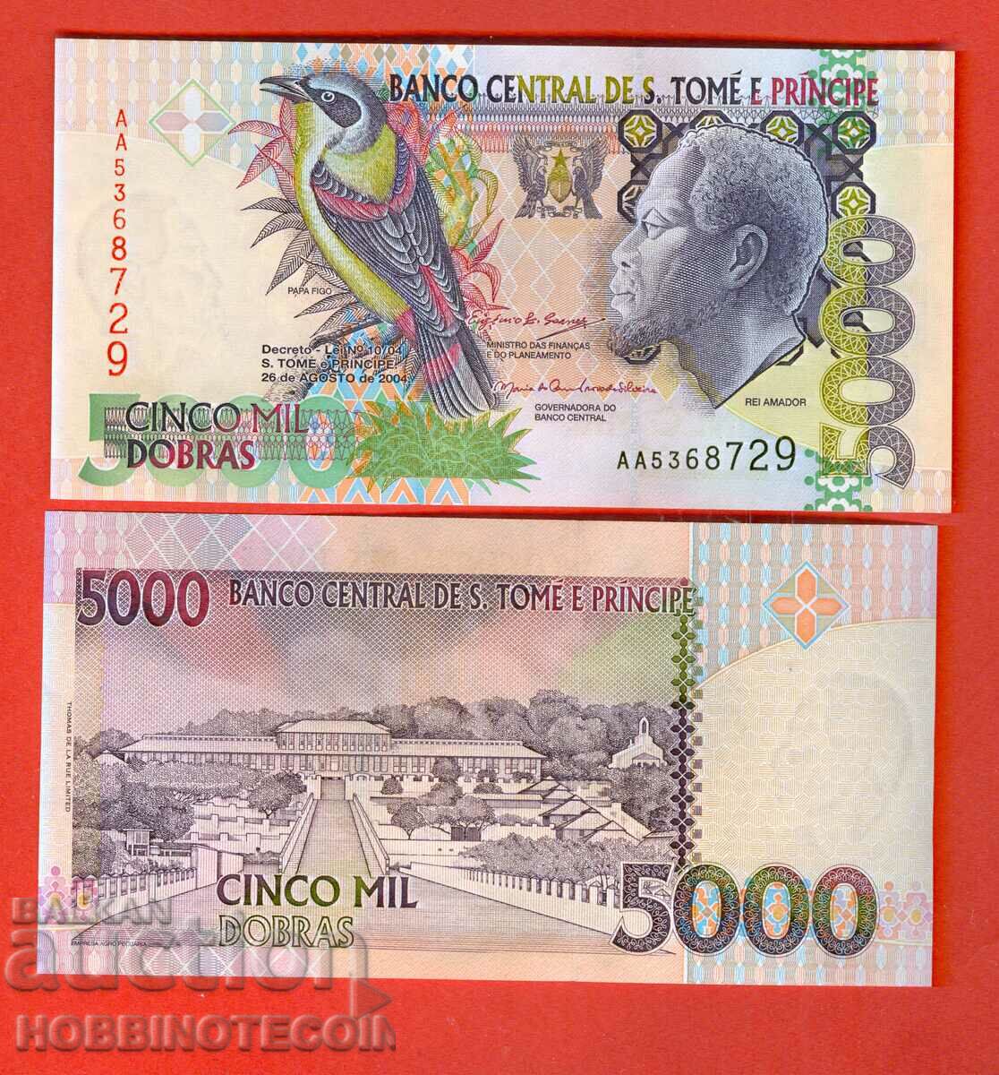 SAO TOME AND PRINCIPE 5000 5000 issue - issue 2004 NEW UNC