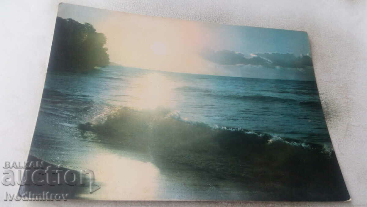 Postcard Varna Sunrise 1961