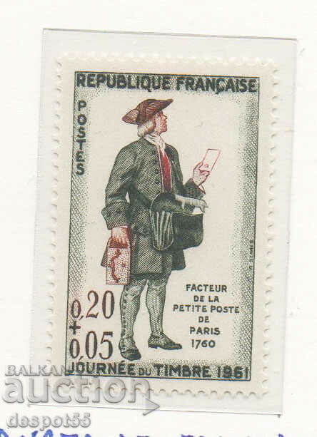1961. Франция. Ден на пощенската марка.