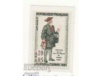 1961. Γαλλία. Ημέρα σφραγίδα του ταχυδρομείου.
