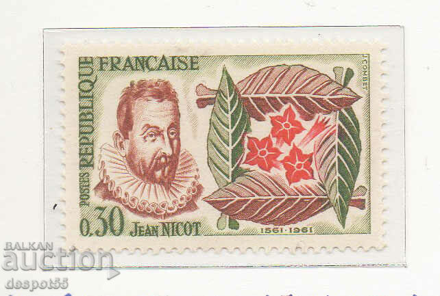 1961. Франция. 400 год. от въвеждането на тютюна във Франция