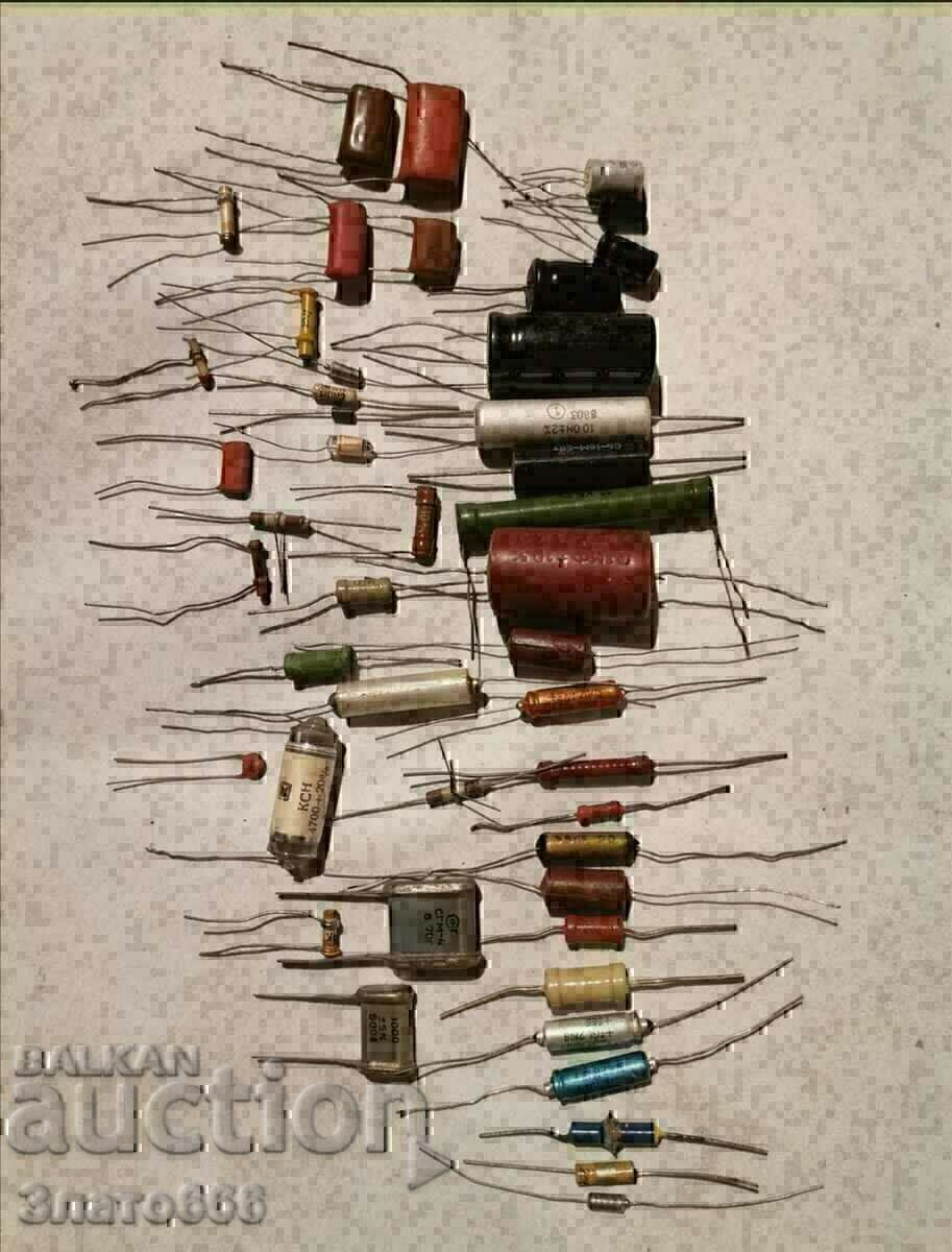 Old diodes, resistors, capacitors with price 5.00 BGN | € 2.56 Old diodes, resistors, capacitors with price 5.00 BGN | € 2.56
