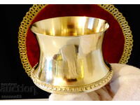 Cupa de bronz pentru whisky, zaharniță, vas de bronz