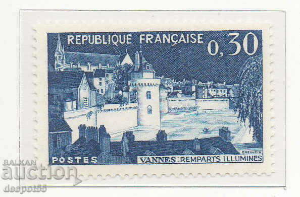 1962. Franța. Van, un oraș în Zap. Franța Breton.