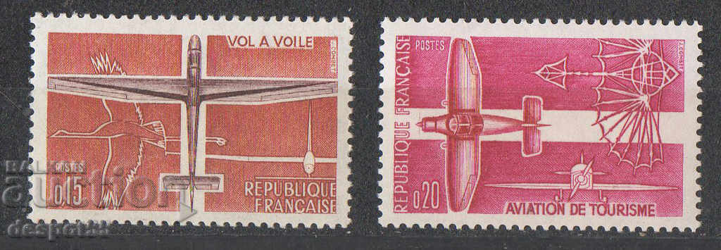 1962. Франция. Гражданска и спортна авиация.