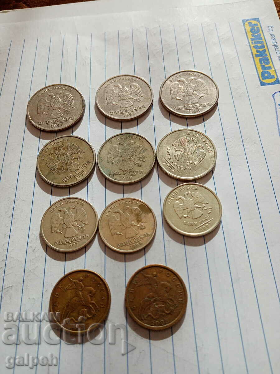 RUSSIA - LOT OF COINS - 10 pcs. - BGN 5