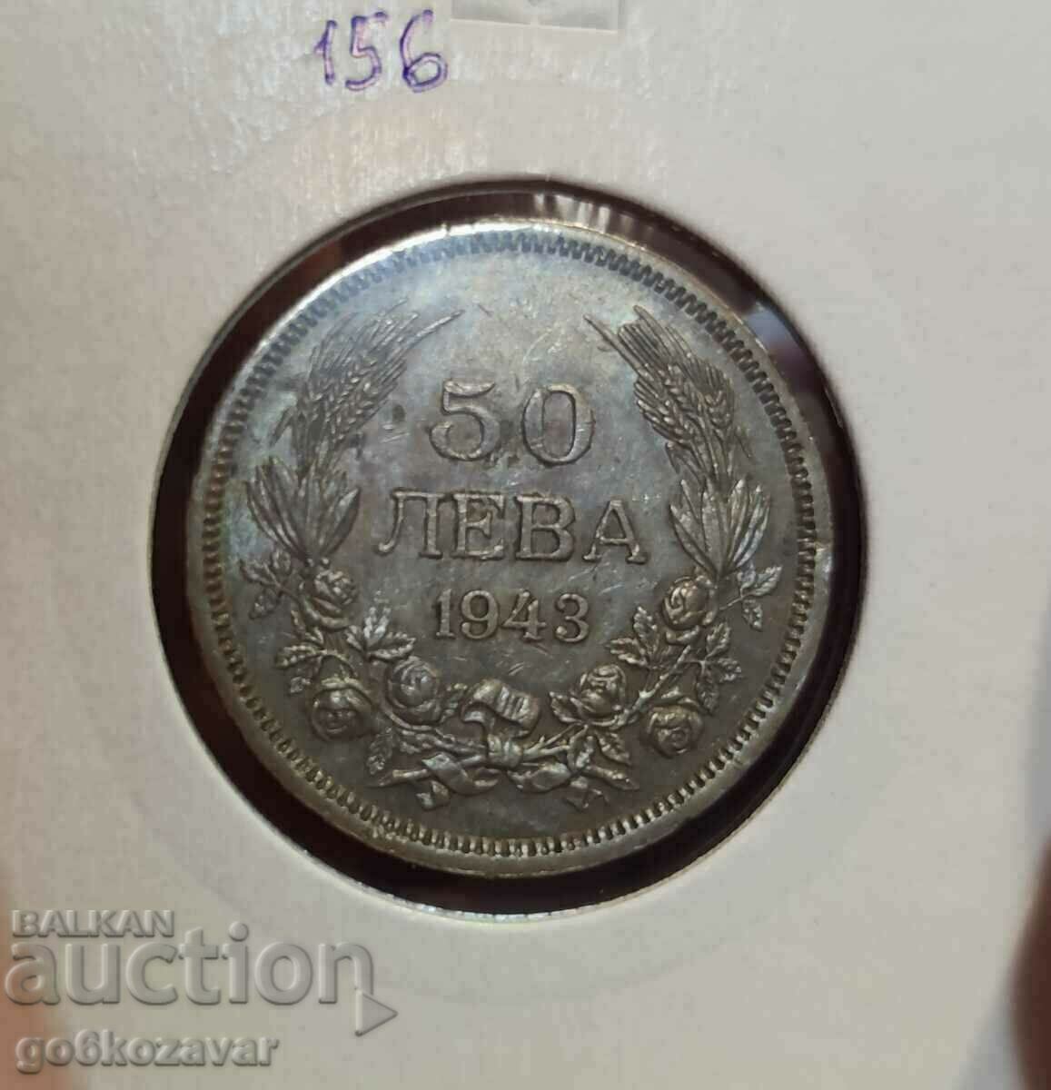 Bulgaria 50 BGN 1943 Monedă pentru colecție!