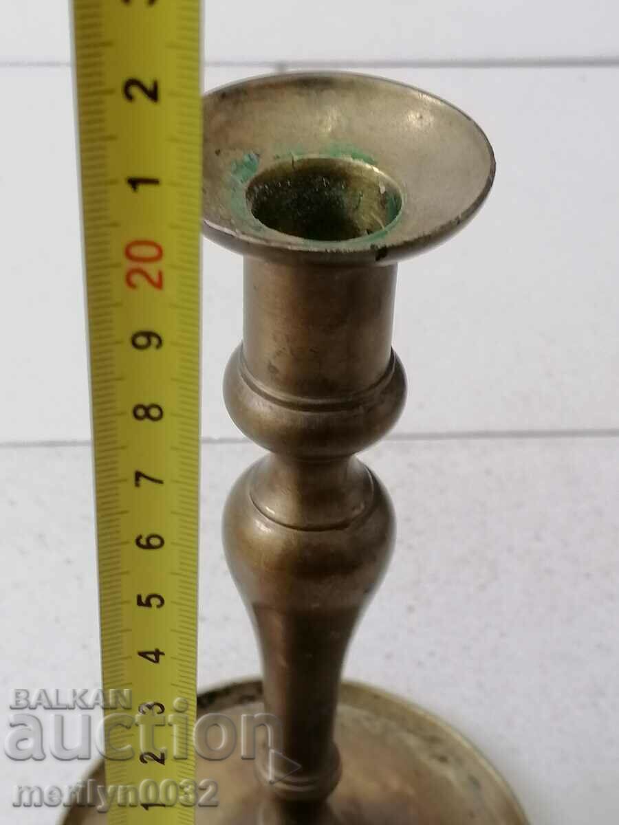 Old Bulgarian revival candlestick candle - 5 Old Bulgarian revival candlestick candle - 5
