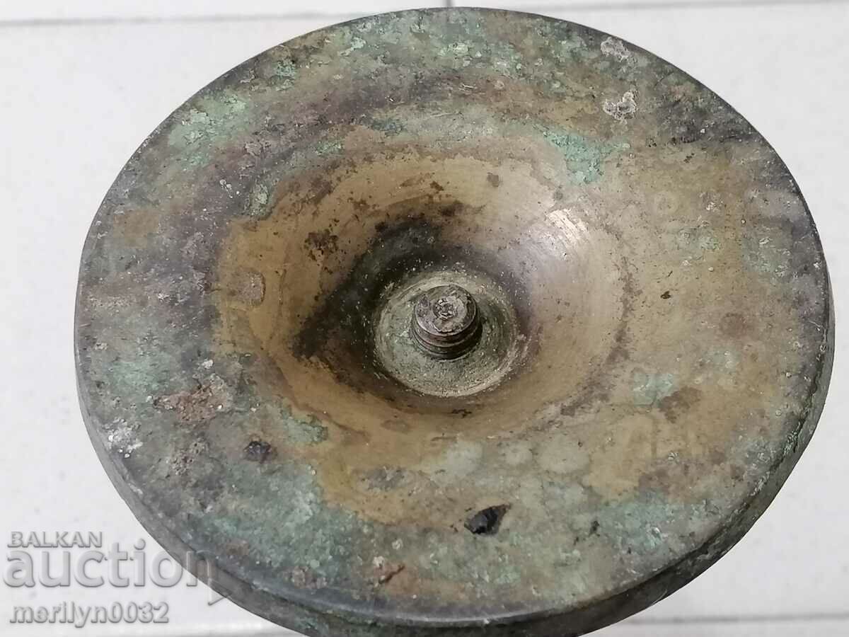 Delivery of Old Bulgarian revival candlestick candle