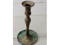 Old Bulgarian revival candlestick candle