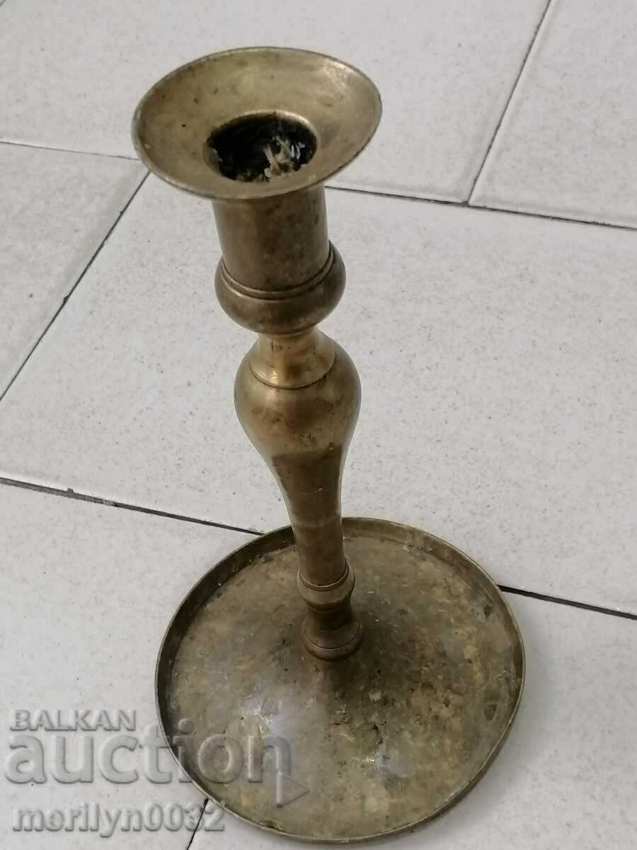 Old Bulgarian revival candlestick candle with price 64.00 BGN | € 32.72 Old Bulgarian revival candlestick candle with price 64.00 BGN | € 32.72