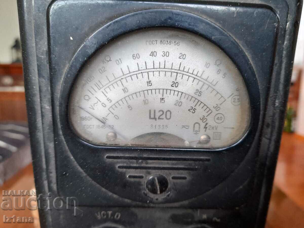 Auction Old multimeter C20 Auction Old multimeter C20