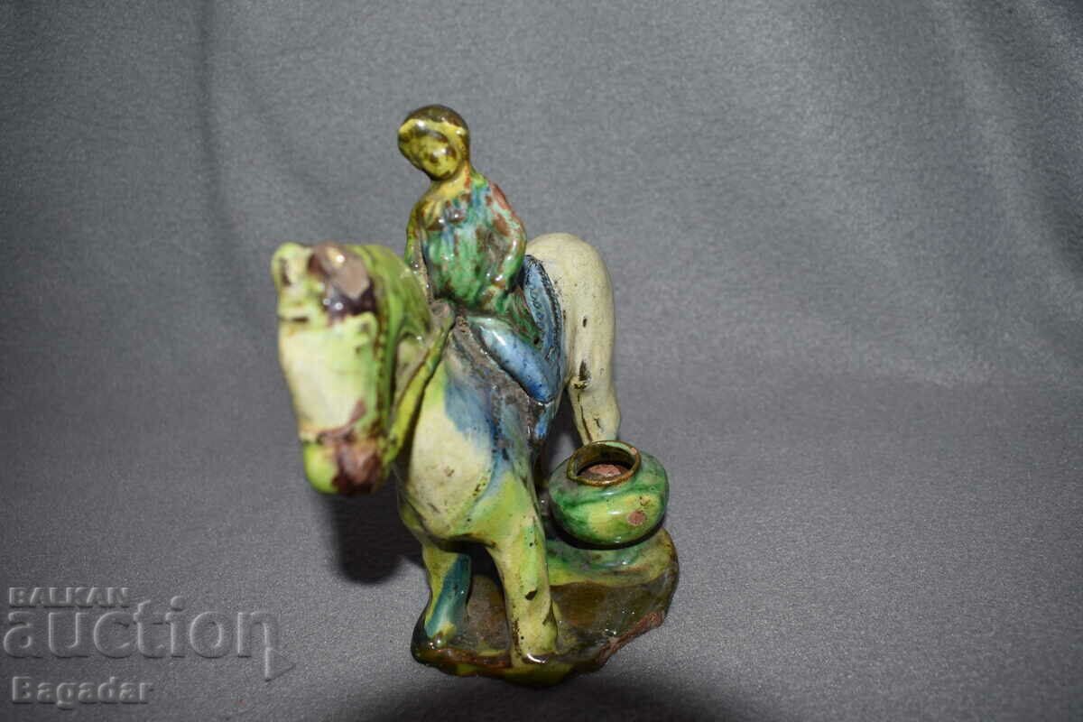 Old ceramic statuette figure candlestick lamp - 7 Old ceramic statuette figure candlestick lamp - 7