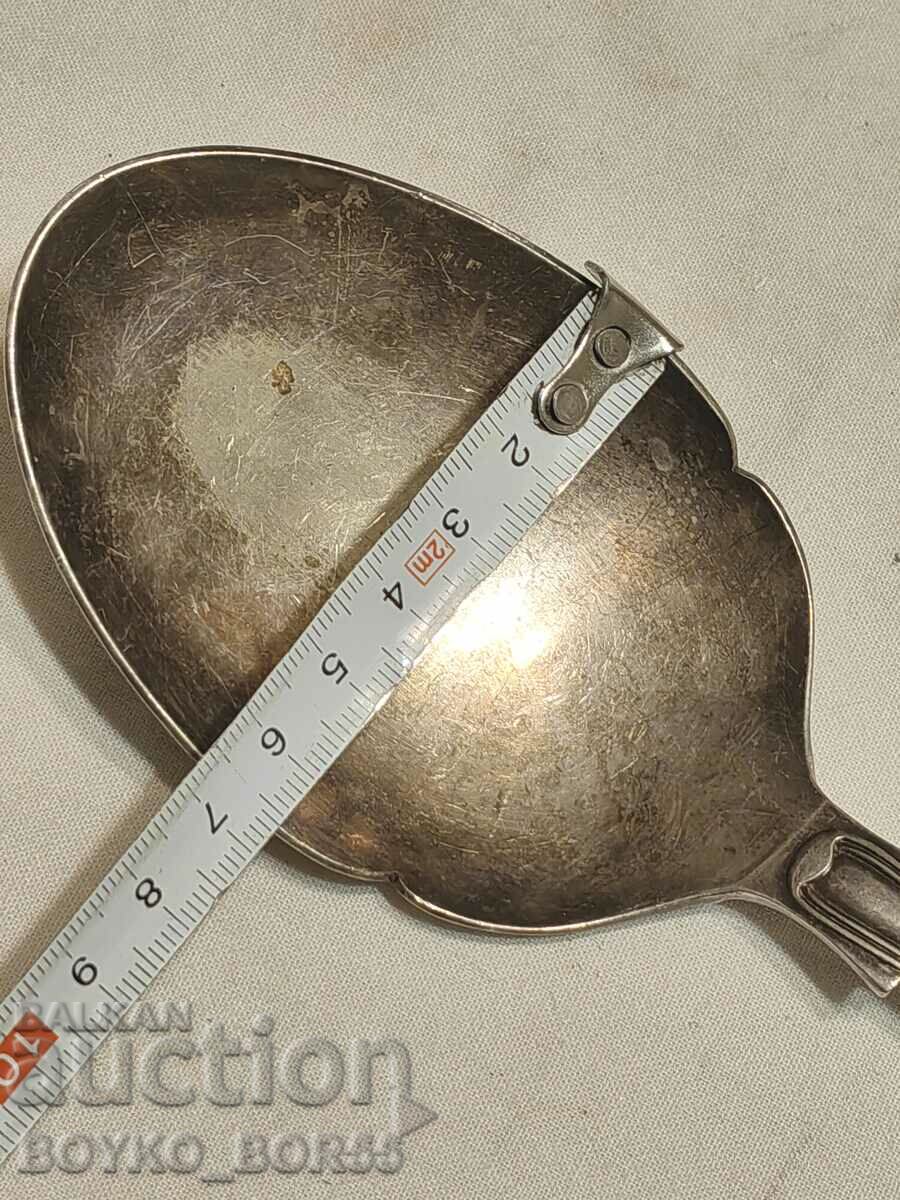Delivery of Antique Markova Large Silver Plated Salad Spoon Delivery of Antique Markova Large Silver Plated Salad Spoon