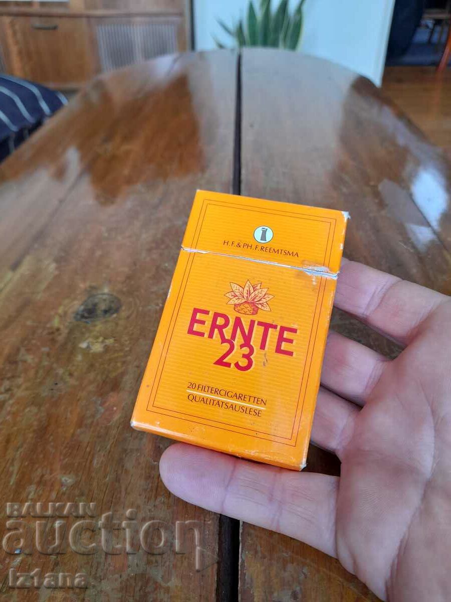 An old box of Ernte 23 cigarettes
