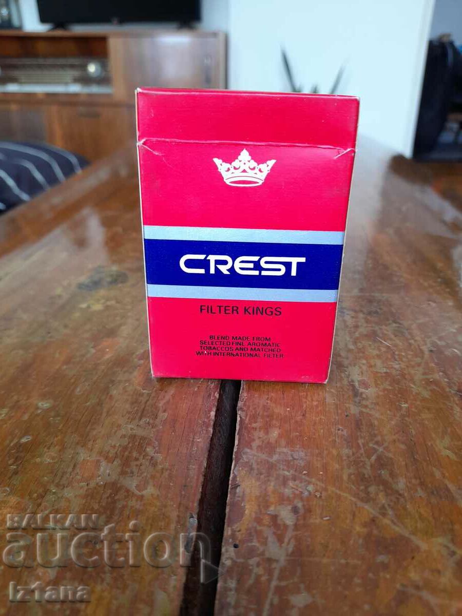 Auction An old box of Crest cigarettes Auction An old box of Crest cigarettes