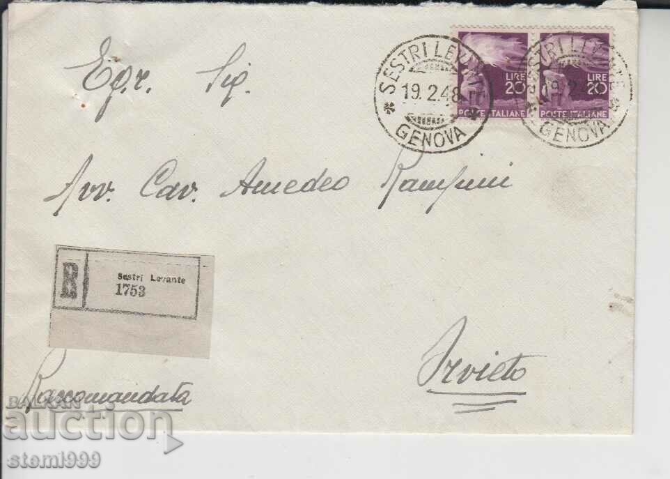 Стар Пощенски плик Италия