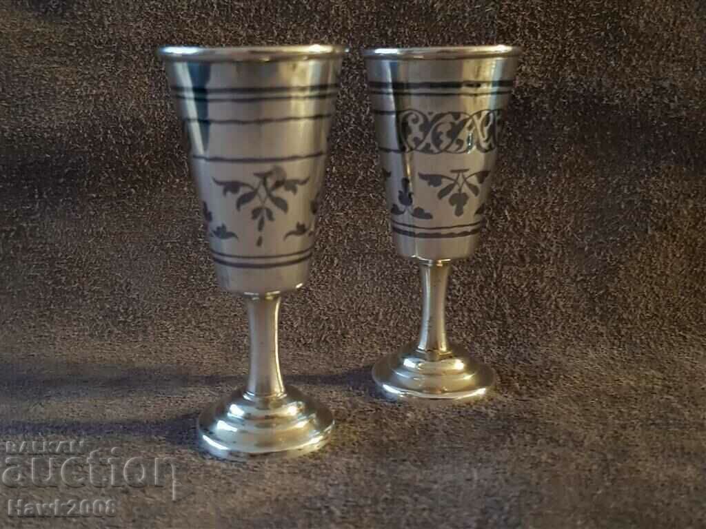 Auction Silver silver gilt niello pair of Russian Caucasian cups cup Auction Silver silver gilt niello pair of Russian Caucasian cups cup