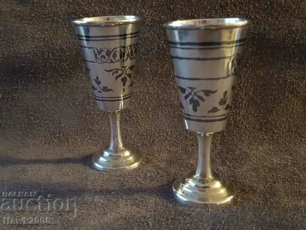 Delivery of Silver silver gilt niello pair of Russian Caucasian cups cup Delivery of Silver silver gilt niello pair of Russian Caucasian cups cup