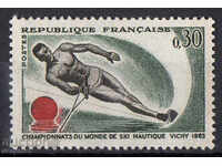 1963. Франция. Световно първенство по водни ски.