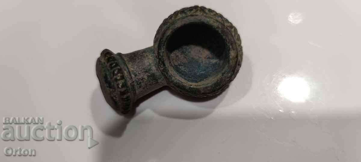 Auction Antique Ottoman bronze opium-tobacco pipe Auction Antique Ottoman bronze opium-tobacco pipe