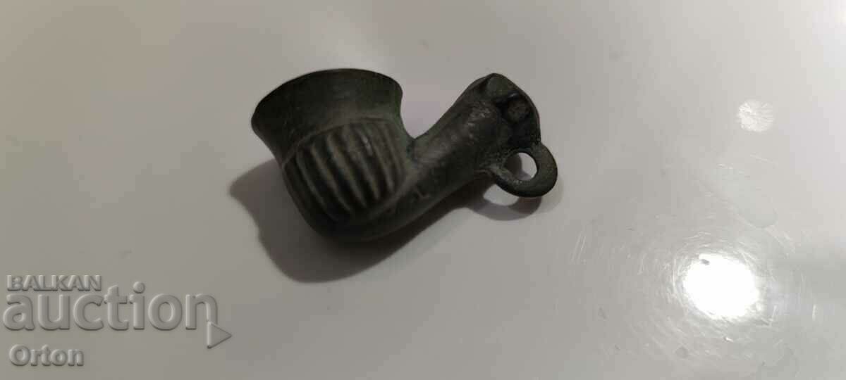 Delivery of Antique Ottoman bronze opium-tobacco pipe Delivery of Antique Ottoman bronze opium-tobacco pipe