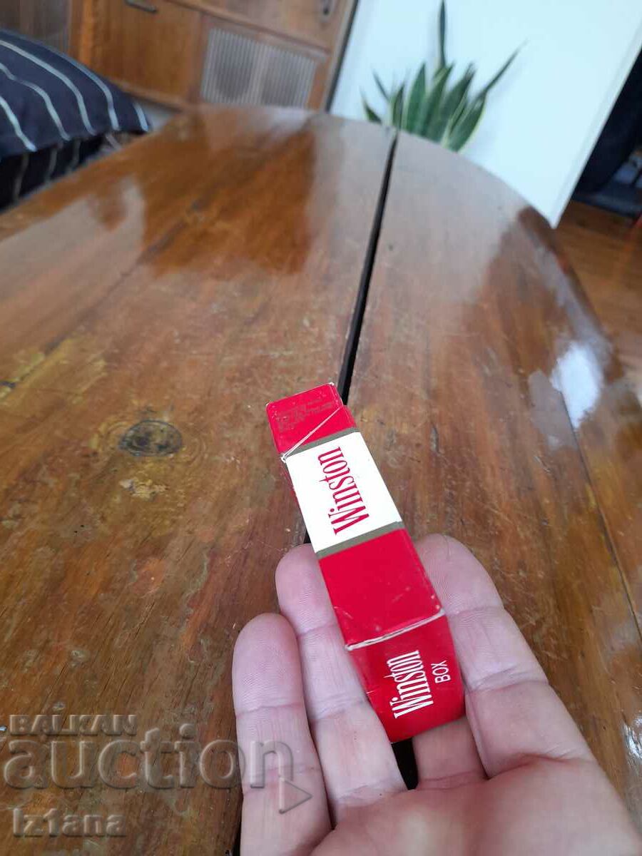 Delivery of An old box of Winston cigarettes Delivery of An old box of Winston cigarettes