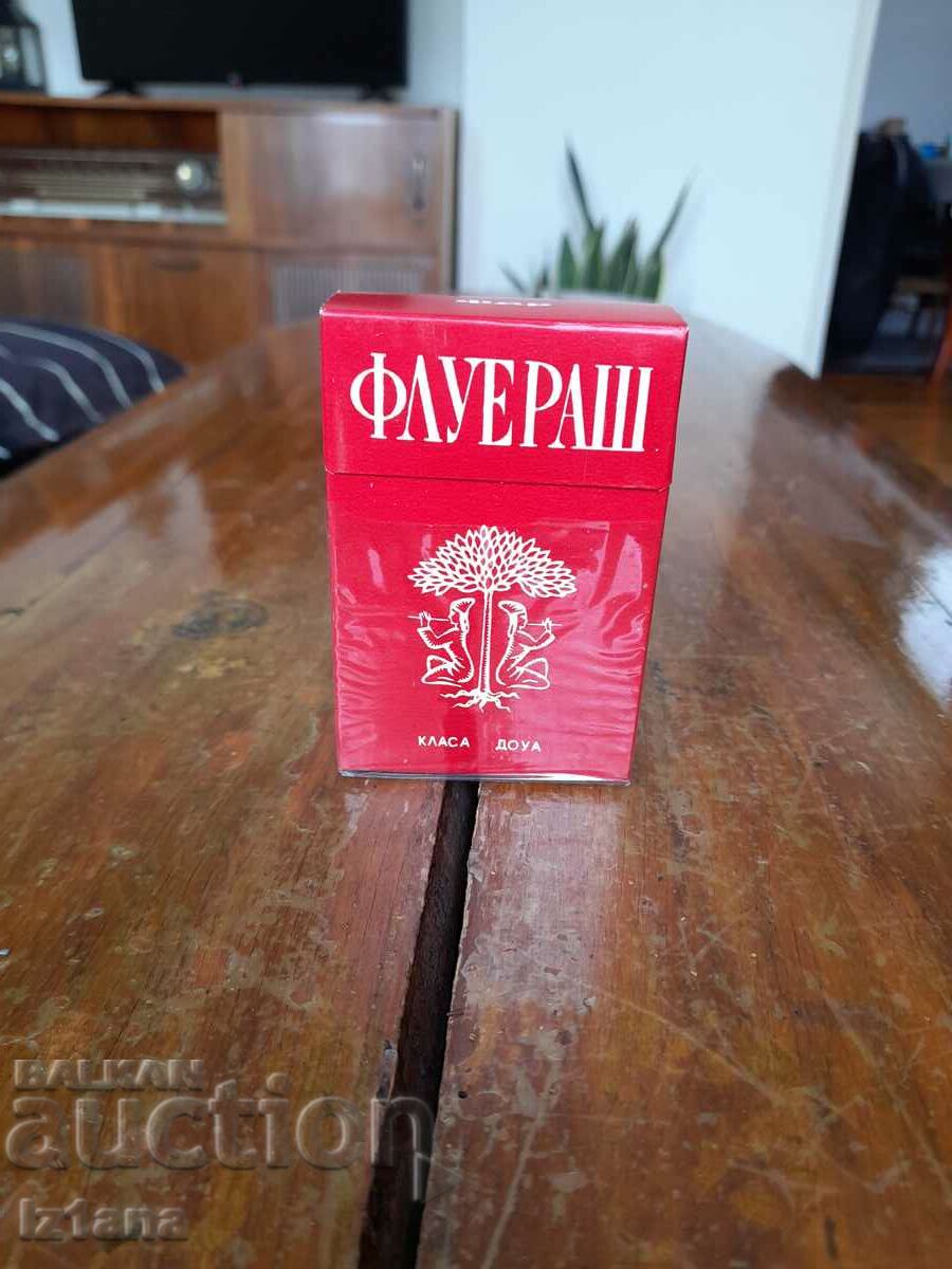 An old box of Fluerache cigarettes