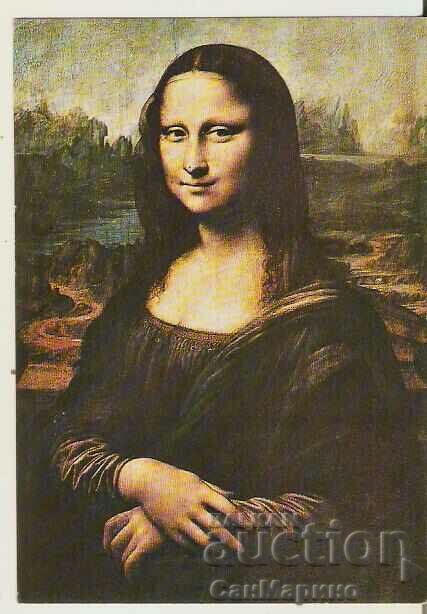 Card Bulgaria Leonardo da Vinci Mona Lisa*