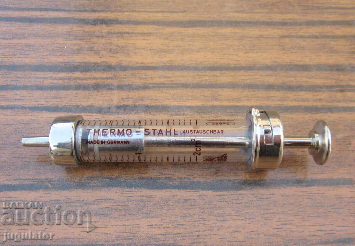 Seringă de insulină din sticlă germană nefolosită - 6