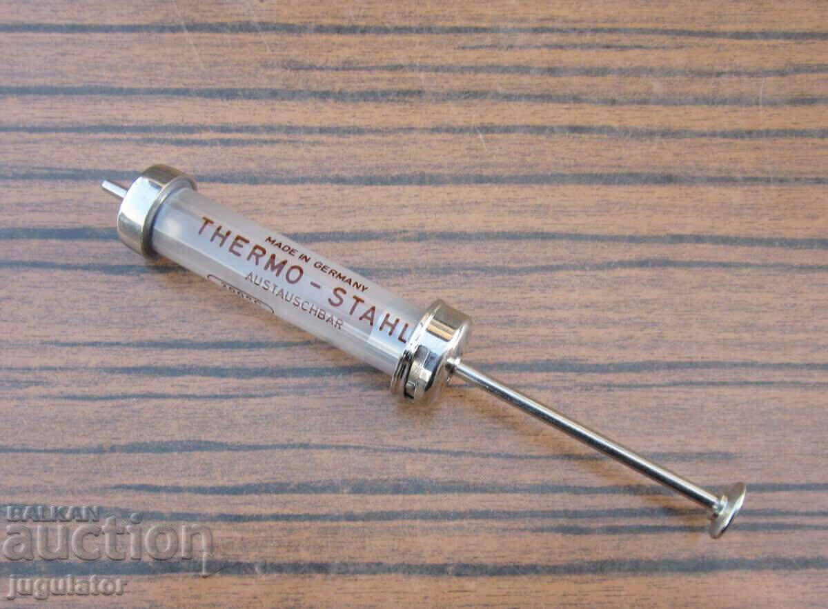 old German glass syringe unused with box - 6 old German glass syringe unused with box - 6