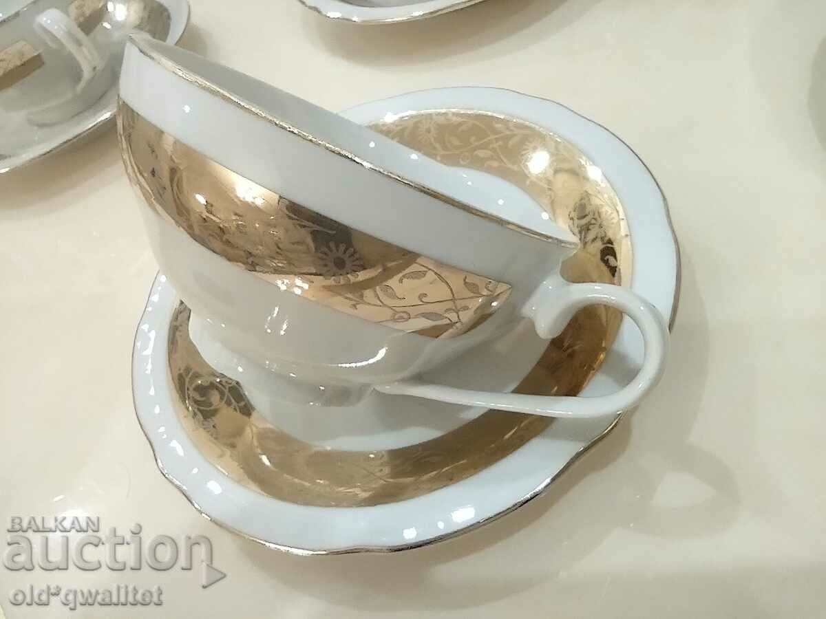 Porcelain tea / coffee service, for 6 persons, Czechoslovakia - 5 Porcelain tea / coffee service, for 6 persons, Czechoslovakia - 5