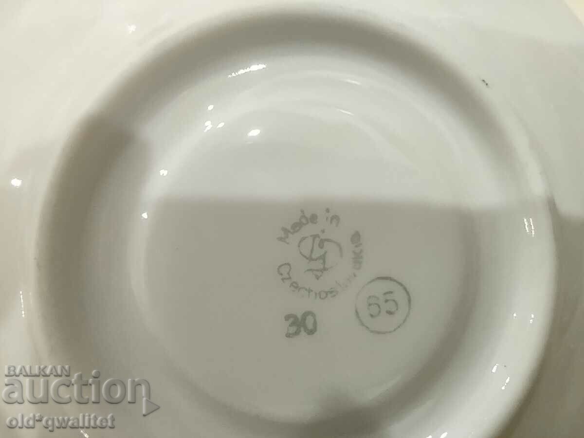 Porcelain tea / coffee service, for 6 persons, Czechoslovakia - 6 Porcelain tea / coffee service, for 6 persons, Czechoslovakia - 6